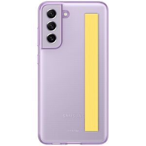 Samsung Galaxy S21 FE Clear Cover with Strap in Lavender