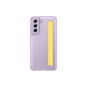 Samsung Galaxy S21 FE Clear Cover with Strap in Lavender