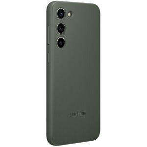 Samsung Leather Case for Galaxy S23+ in Green (EF-VS916LGEGWW)