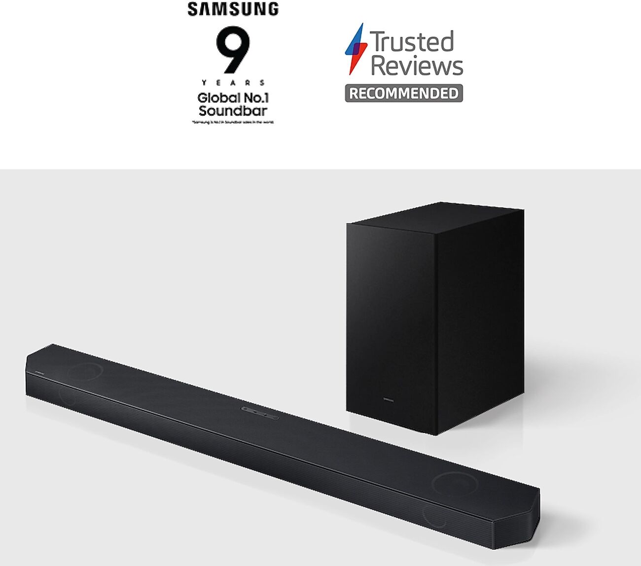 Samsung Q700C Q-Series Cinematic Soundbar with Subwoofer in Black (HW-Q700C/XU)