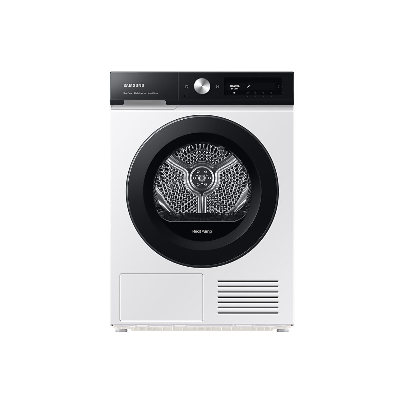 Samsung Bespoke AI™ Series 6+ DV90BB5245AES1 with OptimalDry™, Heat Pump Tumble Dryer, 9kg in White