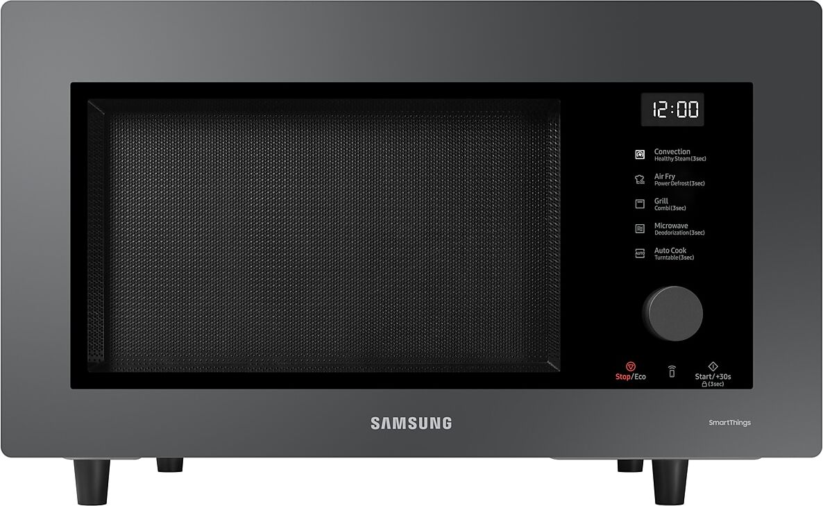 Samsung MC32DB7746KCE3 Combi Smart Microwave Oven with Air Fry & Steam, 32L in Bespoke Charcoal