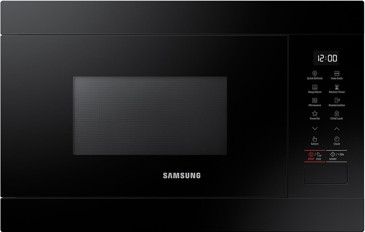 Samsung Built-In Solo Microwave, 22L, Black (MS22M8254AK/E3)