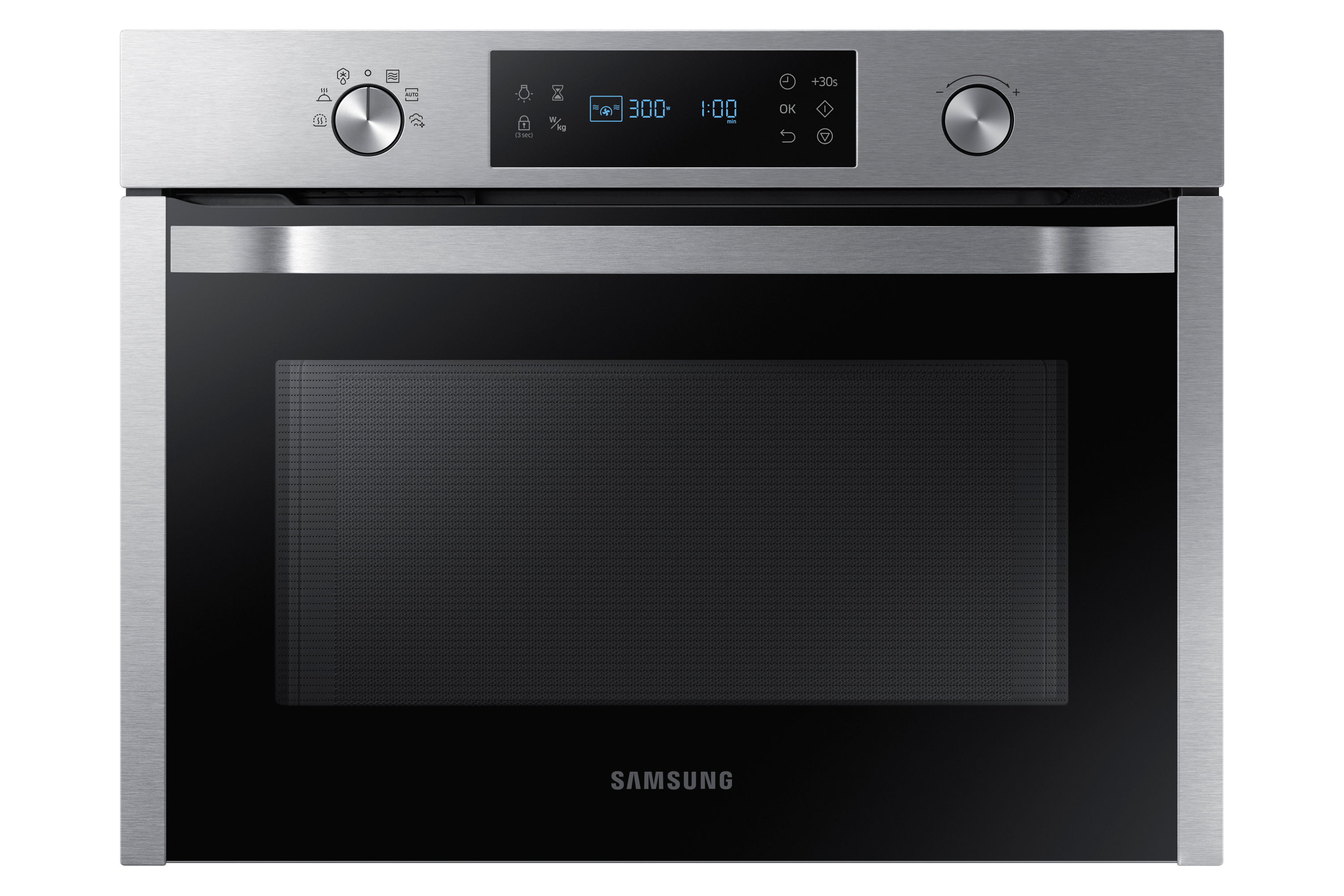 Samsung Built-In Solo Microwave 50L with Self Steam Clean Silver (NQ50K3130BS/EU)