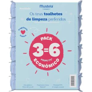 Mustela Baby Cleansing Wipes 60Unit. X 6 Pack