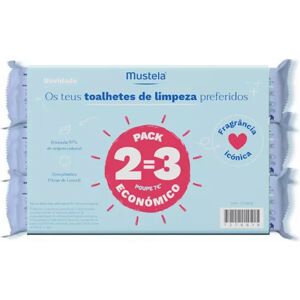 Mustela Baby Cleansing Wipes Pack 60 x3