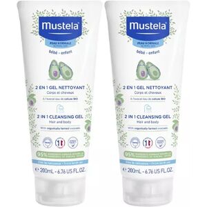 Mustela Bebe Duo Shampoo 2 in 1 Hair and Body 2 x 200ml