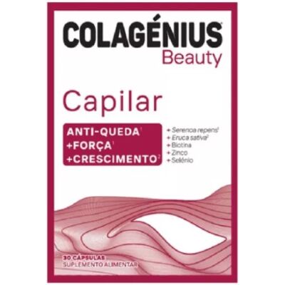 Colagénius Beauty Capilar Anti-Hair Loss Capsules - Caps 30 Colagénius Beauty Capilar Anti-Hair Loss Capsules - Caps 30