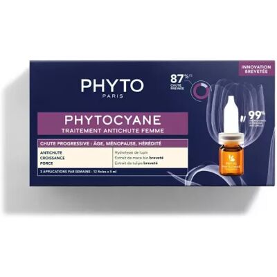 Phyto Phytocyane Anti-Fall Progressive Woman 5ml x 12 Ampoules Phyto Phytocyane Anti-Fall Progressive Woman 5ml x 12 Ampoules