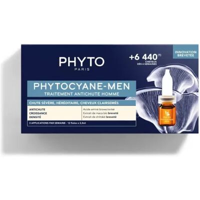 Phyto Phytocyane-Men Anti-Hair Loss Treatment - 12 Ampoules Phyto Phytocyane-Men Anti-Hair Loss Treatment - 12 Ampoules