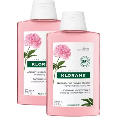 Klorane Peony Shampoo 2x400ml Klorane Peony Shampoo 2x400ml