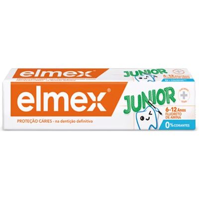Elmex Junior Toothpaste - 6-12 Years Mint - Cavities Protection Elmex Junior Toothpaste - 6-12 Years Mint - Cavities Protection