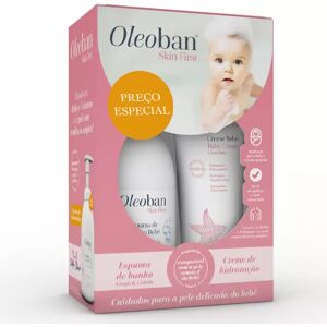 Oleoban Skin First Baby Bath Foam 500ml + Baby Cream 200g