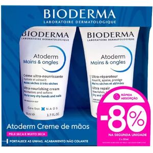 Bioderma Atoderm Hand Cream Duo Cream 2x50ml Bioderma Atoderm Hand Cream Duo Cream 2x50ml