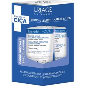 Uriage Pack Bariéderm CICA Hand Cream 50ml + Lip Balm 15ml Uriage Pack Bariéderm CICA Hand Cream 50ml + Lip Balm 15ml