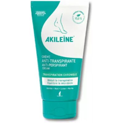 Akileine Antiperspirant Cream - 75ml - Reduce sweat and odors Akileine Antiperspirant Cream - 75ml - Reduce sweat and odors