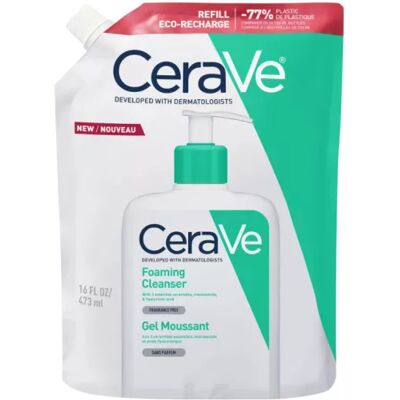 CeraVe Foaming Cleansing Gel 473ml Recharge CeraVe Foaming Cleansing Gel 473ml Recharge