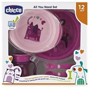 Chicco Baby Food Set All You Need Set 12m+ Pink