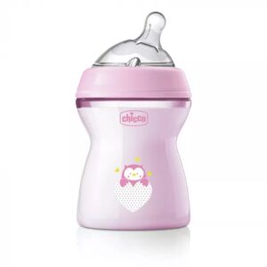 Chicco Natural Feeling Bottle Pink 2m+ 250ml