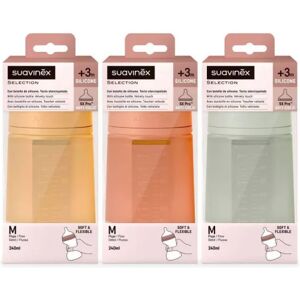 Suavinex Baby Bottle with Physiological Silicone Teat - Green - 240ml Suavinex Baby Bottle with Physiological Silicone Teat - Green - 240ml