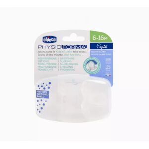 Chicco PhysioForma Pacifier Transparent 6-16m x2 Chicco PhysioForma Pacifier Transparent 6-16m x2