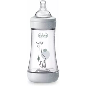 CHICCO Perfect5 Baby Bottle - 240ml Gray CHICCO Perfect5 Baby Bottle - 240ml Gray