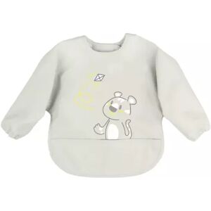 Chicco Bib Sleeved Bib Gray 6m+ Chicco Bib Sleeved Bib Gray 6m+