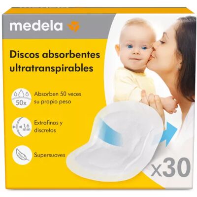 Medela Ultra-Breathable Absorbent Pads x30 Medela Ultra-Breathable Absorbent Pads x30