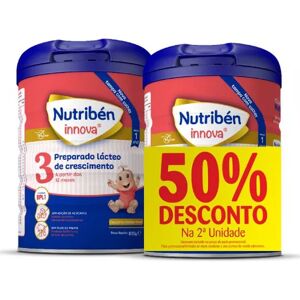 Nutriben Nutribén Innova 3 Leite Crescimento 800g x2 50% 2 Units