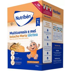 Nutribén Multicereals and Honey Porridge with Maria Cookies 600g Nutribén Multicereals and Honey Porridge with Maria Cookies 600g