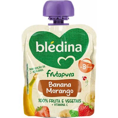 Blédina Frutapura Banana Strawberry Sachet - Baby Snack Blédina Frutapura Banana Strawberry Sachet - Baby Snack