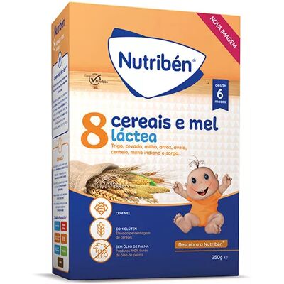 Nutribén Porridge 8 Cereals with honey and milk 250g Nutribén Porridge 8 Cereals with honey and milk 250g