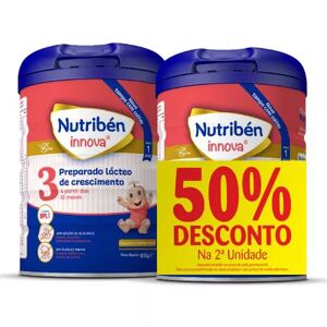 Nutriben Nutribén Innova 3 Leite Crescimento 800g x2 50% 2 Units