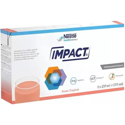 Nestlé Impact Oral Tropical 3x237ml - Oral Health Supplement Nestlé Impact Oral Tropical 3x237ml - Oral Health Supplement