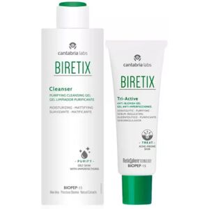 Biretix Pack Cleanser Tri-Active Gel - skin care set for oily and acne-prone skin Biretix Pack Cleanser Tri-Active Gel - skin care set for oily and acne-prone skin
