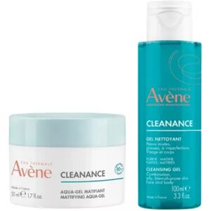 Avène Cleanance Aqua-Gel Matifying 50ml + Cleansing Gel 100ml Avène Cleanance Aqua-Gel Matifying 50ml + Cleansing Gel 100ml