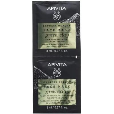 Apivita Express Beauty Green Clay Mask (2 x 8 ml) Apivita Express Beauty Green Clay Mask (2 x 8 ml)