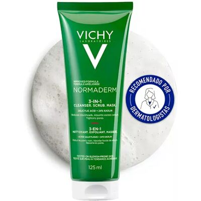 Vichy Normaderm - 3-in-1 Facial Cleanser, Mask & Scrub - Sensitive Skin Vichy Normaderm - 3-in-1 Facial Cleanser, Mask & Scrub - Sensitive Skin