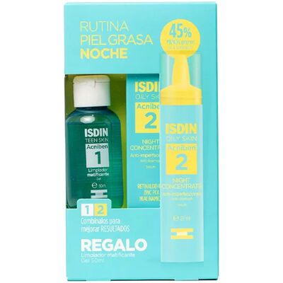 ISDIN Acniben Night Concentrate Serum - Night & Mattifying Gel - Acne Care ISDIN Acniben Night Concentrate Serum - Night & Mattifying Gel - Acne Care