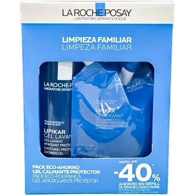 La Roche-Posay Eco-Savings Lipikar Gel Cleansing Set + Refill La Roche-Posay Eco-Savings Lipikar Gel Cleansing Set + Refill