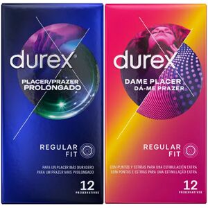 Durex Prolonged Pleasure Pack x12 Condoms + Give Me Pleasure x12 Condoms