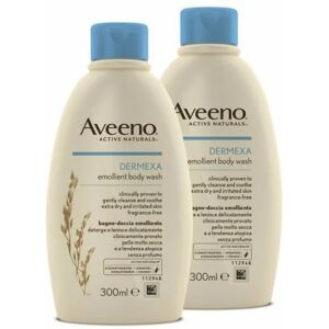 Aveeno Dermexa Emollient Shower Gel 2x300ml