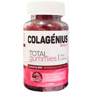 Colagenius Beauty Total Gummies 60 Gums Raspberry Flavor