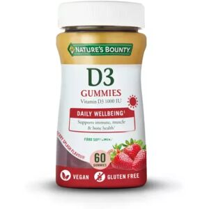 Nature´s Bounty Natures Bounty Vitamin D3 1000 IU Gummies 60 Pieces Strawberry