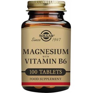 Solgar Magnesium With Vitamin B6 - Pack of 100 - Dietary Supplement Solgar Magnesium With Vitamin B6 - Pack of 100 - Dietary Supplement