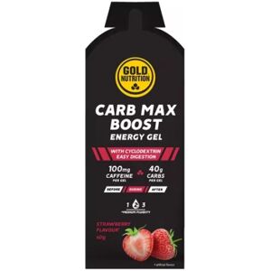 Gold Nutrition Carb Max Boost Energy Gel - Strawberry - Long Race Gold Nutrition Carb Max Boost Energy Gel - Strawberry - Long Race