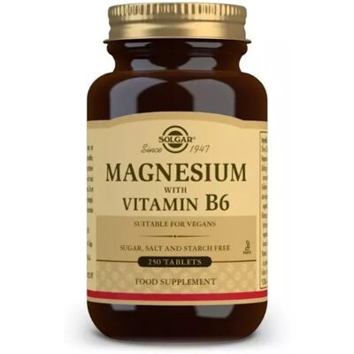 Solgar Magnesium with Vitamin B6 - 250 Tablets Solgar Magnesium with Vitamin B6 - 250 Tablets
