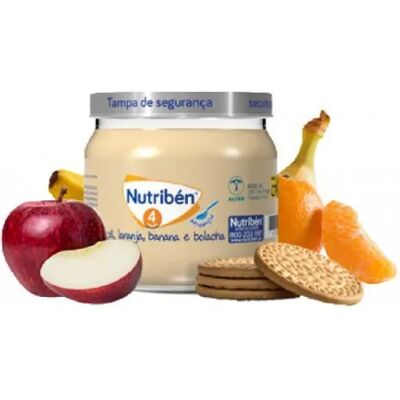 Nutriben Nutribén Apple, Orange, Banana and Biscuit Jar - Baby Food Nutriben Nutribén Apple, Orange, Banana and Biscuit Jar - Baby Food
