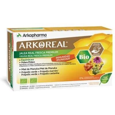 Arkopharma Arkoreal Royal Jelly Immunity Ampoules - Dietary Supplement Arkopharma Arkoreal Royal Jelly Immunity Ampoules - Dietary Supplement