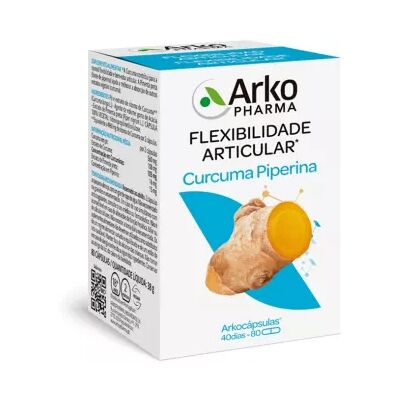 Arkopharma Turmeric Piperine Bio x80 Capsules - Dietary Supplement Arkopharma Turmeric Piperine Bio x80 Capsules - Dietary Supplement